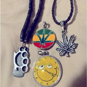 Stoner marijuana pot 420 necklaces